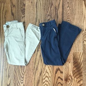 Lot of two size 7 school uniform pants